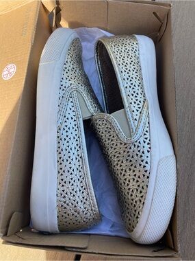 Women’s Metallic Slip-On Sneakers